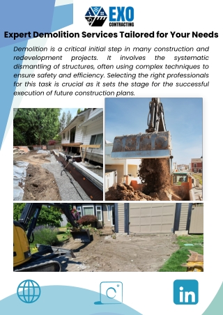 Expert Demolition Services Tailored for Your Needs