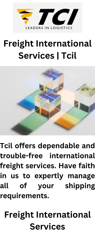 freight international services tcil