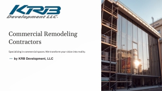 Commercial Remodeling Contractors