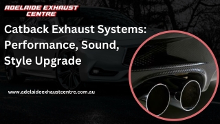 Catback Exhaust Systems Performance, Sound, Style Upgrade