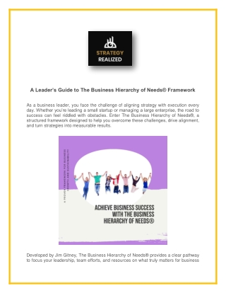 a leader s guide to the business hierarchy