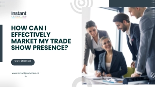 How can I successfully promote my presence at a trade show?