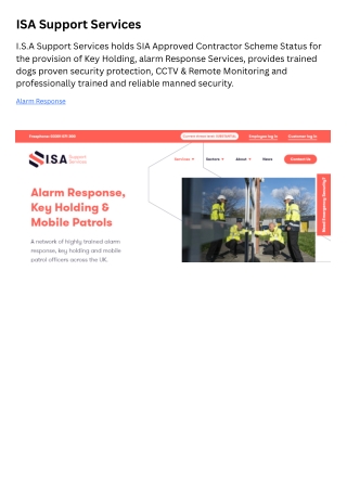 isa support services