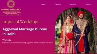 Aggarwal Marriage Bureau in Delhi