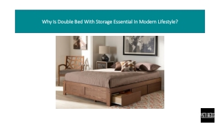 why is double bed with storage essential in modern lifestyle