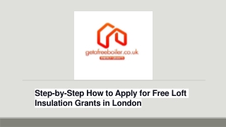 Step-by-Step How to Apply for Free Loft Insulation Grants in London