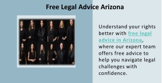 Free Legal Advice Arizona