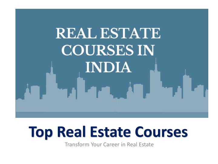 top real estate courses transform your career