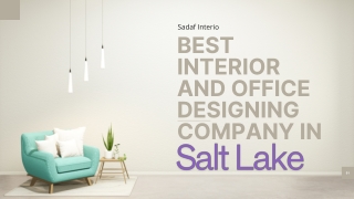 Best Interior and Office Designing Company in Salt Lake