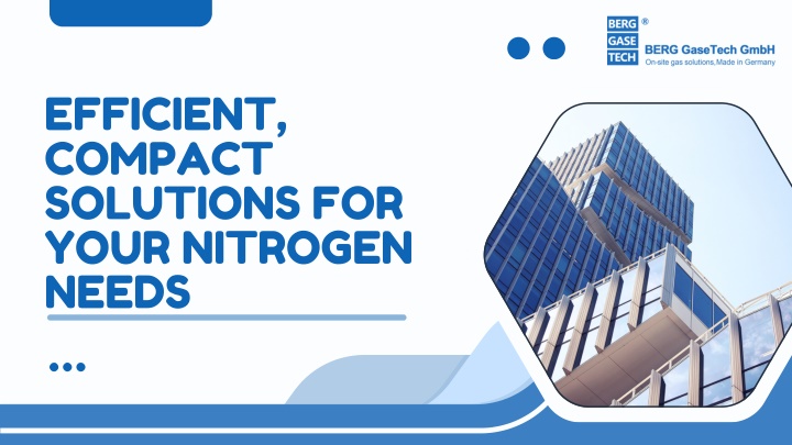 efficient compact solutions for your nitrogen