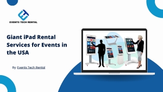 Affordable Giant iPad Rental Services in the USA