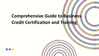 comprehensive guide to business credit