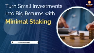 Turn Small Investments into Big Returns with Minimal Staking