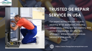 Affordable GE  Repair Service Near You -  The Appliance Repairmen