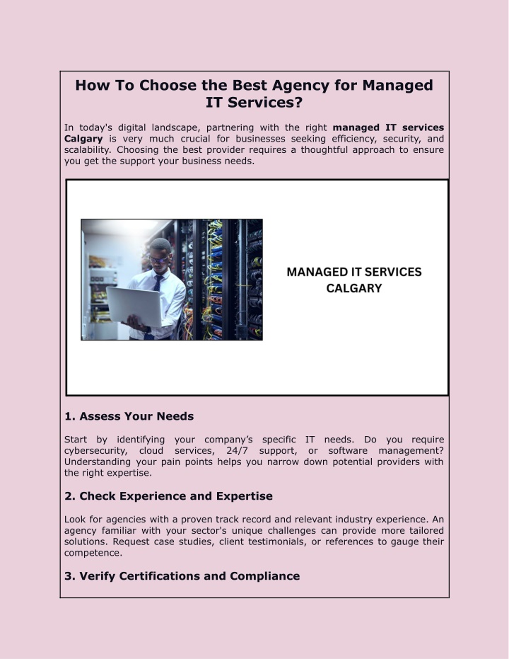 how to choose the best agency for managed