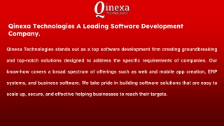 qinexa technologies a leading software