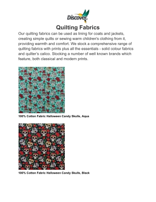 The Best Quilting Fabrics in the United Kingdom _ Discover Direct