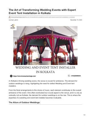 ironmartawnings.com-The Art of Transforming Wedding Events with Expert Event Tent Installation in Kolkata
