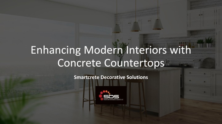 enhancing modern interiors with concrete countertops