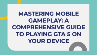 Play GTA 5 on Mobile