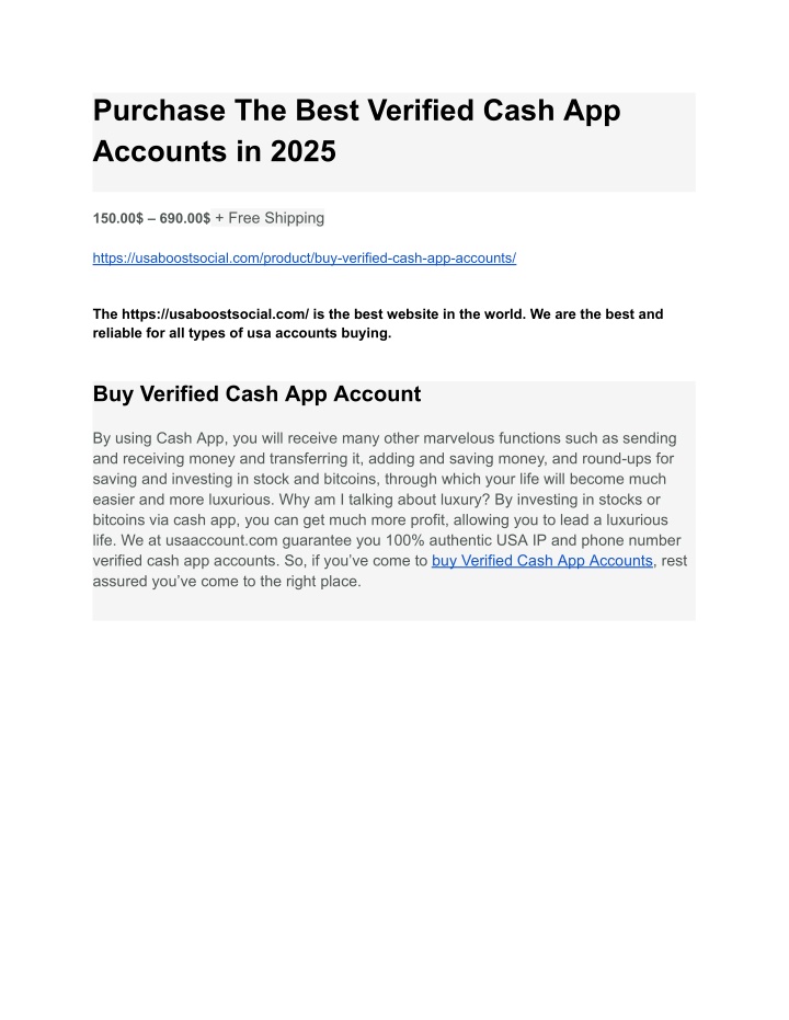 purchase the best verified cash app accounts