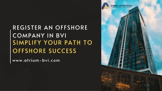 Register an Offshore Company in BVI