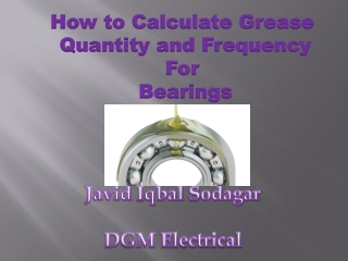 how to calculate how to calculate grease quantity