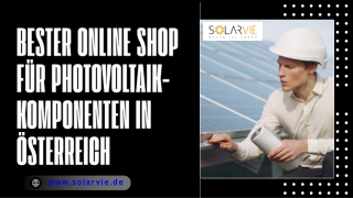 Bester Onlineshop für Photovoltaik Komponenten in Austria | Solarvie