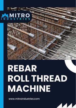 rebar roll thread machine