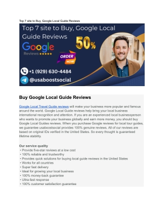 top 7 site to buy google local guide reviews