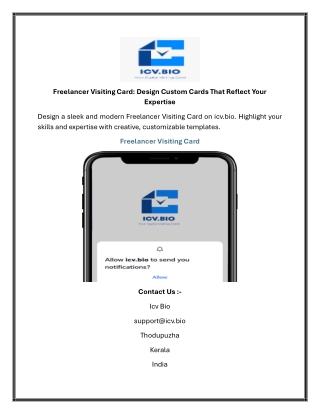 Freelancer Visiting Card Design Custom Cards That Reflect Your Expertise