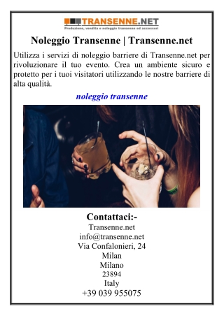 Noleggio Transenne | Transenne.net