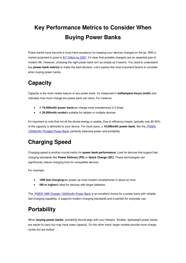 key performance metrics to consider when