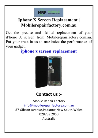 iphone x screen replacement mobilerepairfactory