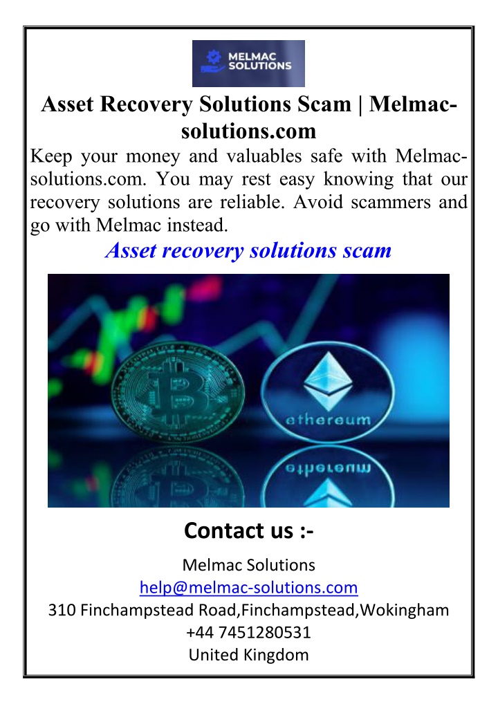 asset recovery solutions scam melmac solutions