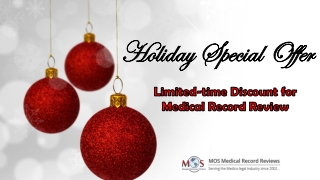 Holiday Special Offer – Limited-time Discount for Medical Record Review