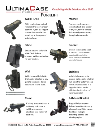 Magnetic Holster Solutions for Forklift & Industrial Use | UltimaCase