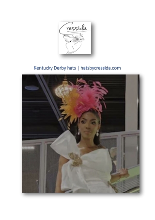 Kentucky Derby hats | hatsbycressida.com