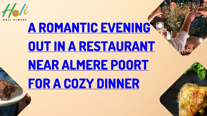 a romantic evening out in a restaurant near