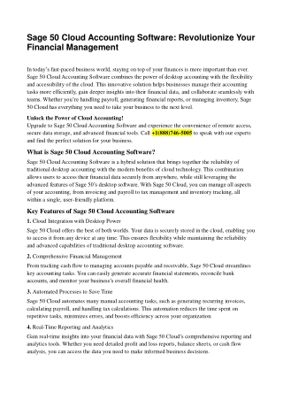 sage 50 cloud accounting software revolutionize