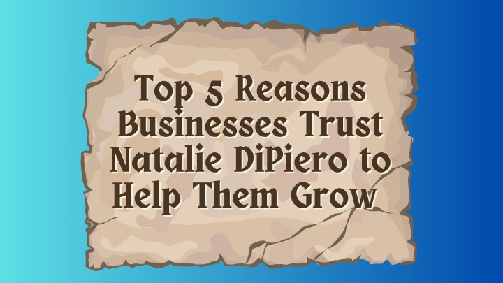 top 5 reasons top 5 reasons businesses trust