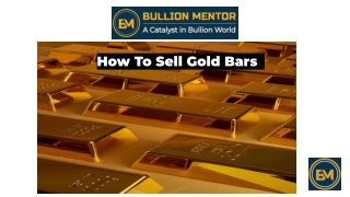 How To Sell Gold Bars