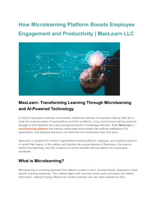 how microlearning platform boosts employee