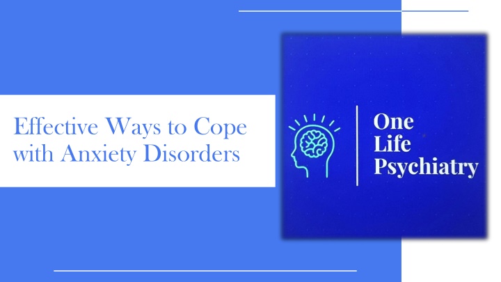 effective ways to cope with anxiety disorders