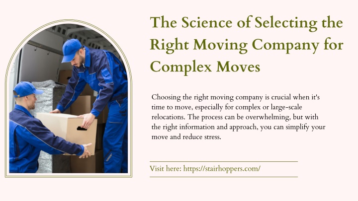 the science of selecting the right moving company