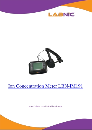 ion concentration meter lbn im191