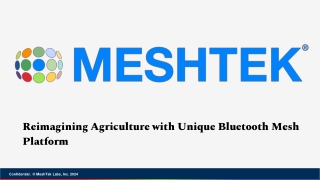 reimagining agriculture with unique bluetooth mesh platform