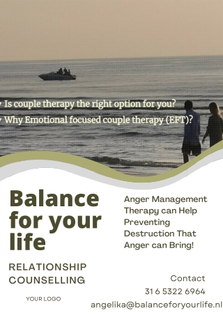 Anger Management Therapy can Help Preventing Destruction That Anger can Bring!