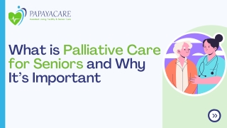 Palliative Care for Seniors