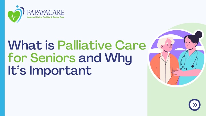 what is palliative care for seniors